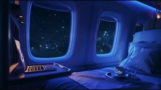 Luxury First Class Night Flight | Jet Plane Sounds for Sleeping | 8 hours soothing White Noise