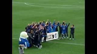 表彰式胴上げ　大分トリニータ　 J1昇格プレーオフ2012