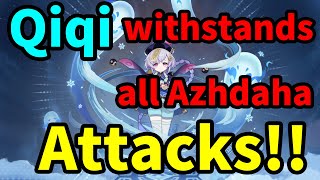 Lv77 Qiqi withstands all Lv90 Azhdaha attacks! Solo Clear 【Genshin Impact】#genshinimpact