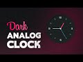 JavaScript Analog Clock | CSS Neumorphism UI design