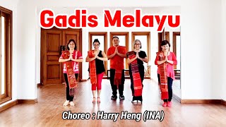 Gadis Melayu - Line Dance (Choreo : Harry Heng (INA)💞