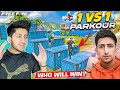 1 Vs 1 In Hardest Parkour Challenge Free Fire Funny Craft land Mode😂