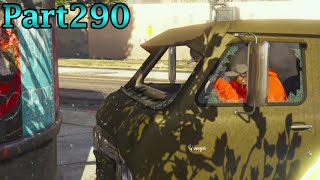 【GTA5】ハッパを積んだバンが事故って大騒動！！！　Part290