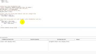 Implementasi Single Linked List Dengan Bahasa Pemrograman Java