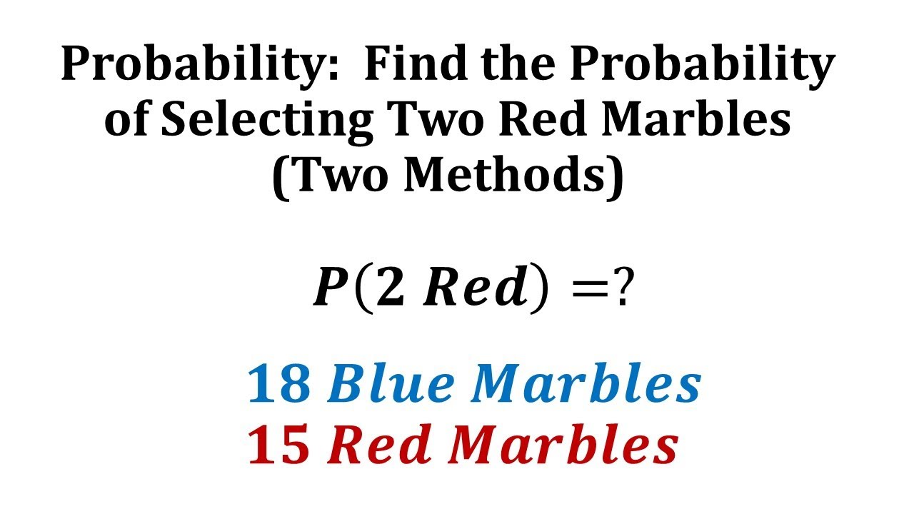 Ex 1: Find The Probability Of Dependent Events Two Ways - YouTube