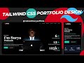 Build a Stunning Portfolio Using Tailwind CSS 🚀