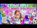 Top 10 EXOTIC PETS THAT YOU MUST GET! 🤫 (Adopt Me) | Its Cxco Twins