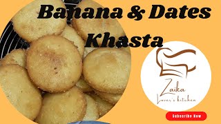 Banana \u0026 Dates Khasta Recipe | Sweet Khasta Recipe