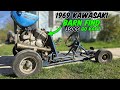 RARE 350cc 2 STROKE KAWASAKI GO KART BARN FIND - WILL IT RUN!!