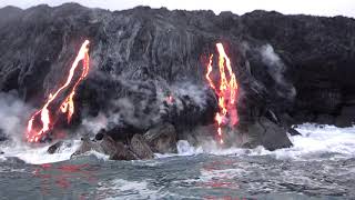 2012 Lava ocean entry on Hawaii Island.