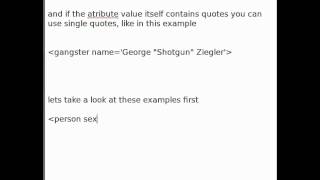 xml tutorial 4 attributes