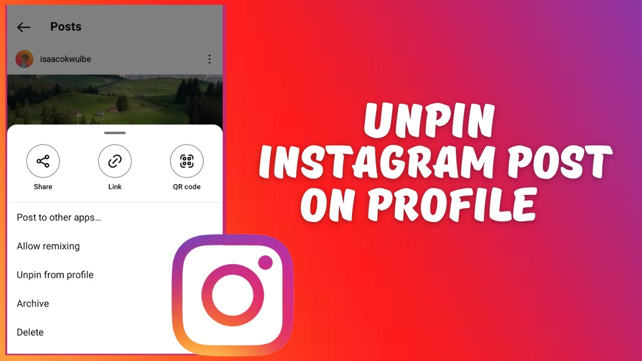 How To Unpin Post On Instagram (New Update) - YouTube