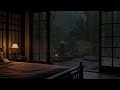 rain sounds from window for sleeping in cozy bedroom cabin cozy rain ambience