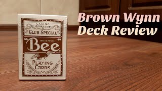 Bee Wynn Brown Playing Cards - Unboxing and Deck Review