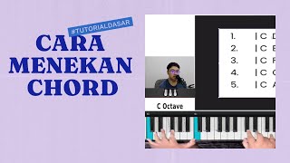 Tutorial dasar cara menekan chord + mengenal family chord C=do