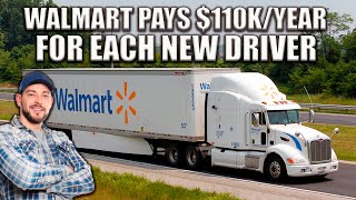 Walmart wants to pay $110k per year for each new hired truck driver