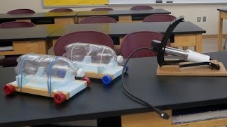 Soda Bottle Air Car- Physics of toys // Homemade Science with Bruce Yeany