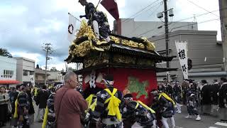 根崎の太鼓台が帰って行きます～　亀谷ロータリー　七町合同曳き廻し　二本松提灯祭り2019 本祭り　00079