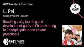 2022 Deakin University - Three Minute Thesis (3MT): Li Pei (Finalist)