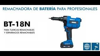 Remachadora de batería para tuercas remachables - BRALO