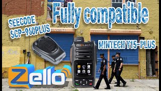 lte radio Y15-Plus and SEECODE's SCP-960 PLUS Bluetooth connection, Zello perfect compatibility