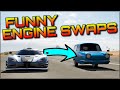 FUNNY ENGINE SWAPS #2 | Forza Horizon 3 Dev Mods | VTEC Veyron, FXXK GTR & more!