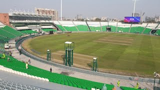 Gaddafi stadium say General enclosure ka view.