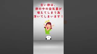 「誰かに話したくなる雑学」＃shorts#雑学#卵の新鮮