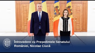 Întrevedere cu Președintele Senatului României, Nicolae Ciucă