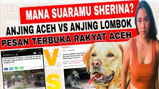 Heboh, Pesan terbuka Rakyat Aceh buat Sherina | Anjing Aceh VS Anjing Lombok, Mana Suaramu Sherina⁉️