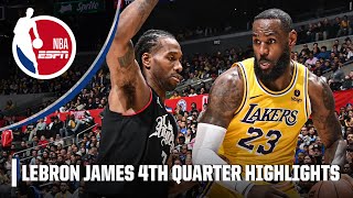 LEBRON 4TH QUARTER TAKEOVER 💪 Lakers rally from 19 down to beat Clippers | NBA on ESPN