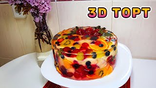 ВСТРЕЧАЯ ВЕСНУ: ФРУКТОВЫЙ ЖЕЛЕЙНЫЙ 3D ТОРТ - ПРАЗДНИКА ВКУСА И КРАСОТЫ