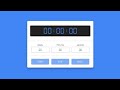 Create a countdown timer on set custom time with creating pure HTML CSS and Javascript