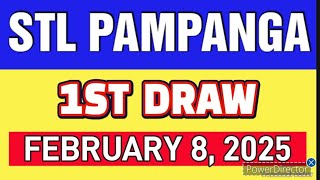 STL PAMPANGA RESULT TODAY 1ST DRAW FEBRUARY 8, 2025  11AM | SATURDAY