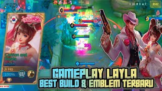 GAMEPLAY LAYLA  SKIN VALENTINE ❗CARA MAIN LAYLA  ITEM BARU❗ EMBLEM & BUILD LAYLA TERSAKIT 2024