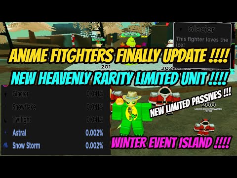 Anime Fighters Finally Update !!! New Limited Heavenly Unit !!!! Only 1000 available !!!