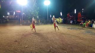 Amaizing FolkDance Pakshi Kolam Kappoli at Porittikkavu MeenaBharani Padayani Mahotsavu -2017