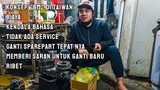 KONSEP BENGKEL MOTOR DI TAIWAN‼️ MAYORITAS PENGGUNA MATIC‼️