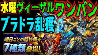 【水曜闘技場】ブラドラ乱獲！ヴィーザルワンパン周回編成【パズドラ解説動画】