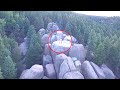 This Drone Made A Chilling Discovery After Spotting This High Up On A Mountain Boulder