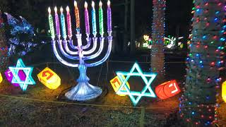 Happy Hanukkah, Candles Are Lit \u0026 Blessings at Asian Lantern Festival Central Florida Zoo! Sanford