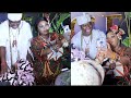 Moment Toyin Abraham Knelt Down To Greet Ooni Of Ife As Jaiye Kuti, Dayo Amusa, Mo Snap With Him.