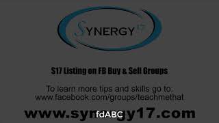 Synergy 17 - Using Facebook's Buy and Sell Groups & Marketplace