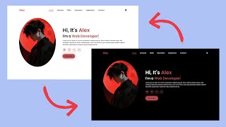 How To Make Website DARK MODE | Dark Theme Website Design Using HTML, CSS \u0026 JS