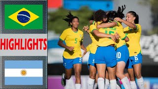 Brazil vs Argentina Highlights | CONMEBOL Feminino SUB-17 2024 Final Group | 3.20.2024
