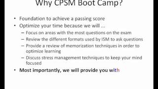 CPSM Review Boot Camp To Prepare for the Certified Professional in Supply Management Exams