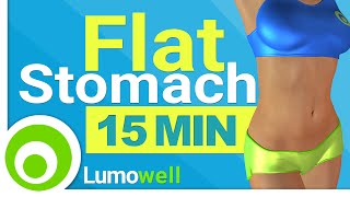 15 Minute Flat Stomach Workout. Standing Abs to Reduce Belly Fat