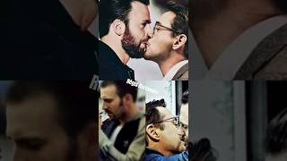 Chris Evans Gay Kiss iron Man from The Avengers