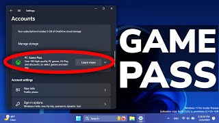 New Settings PC Game Pass Section in Windows 11 (How to Enable)