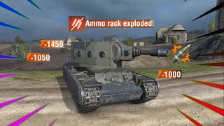 THE ONE TAP EXPERIENCE with KV-2 - Ammo Rack Compilation - HE shots - WOTB
